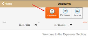 expenses tab