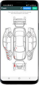 Vehicle Inspections using custom checklists & interactive damage report