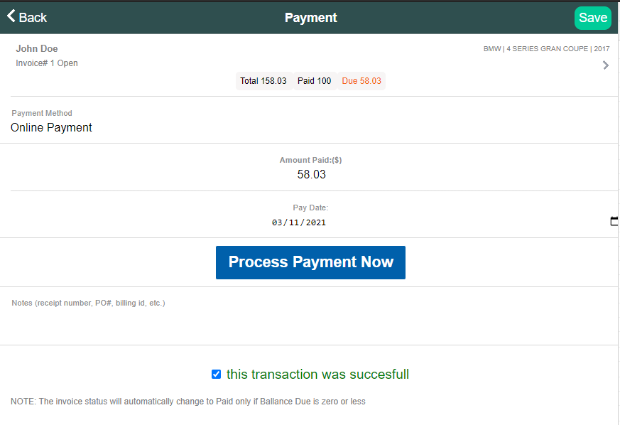 process payments with Stripe and ARI