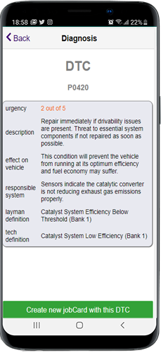 diagnose car engine light PID and trouble codes