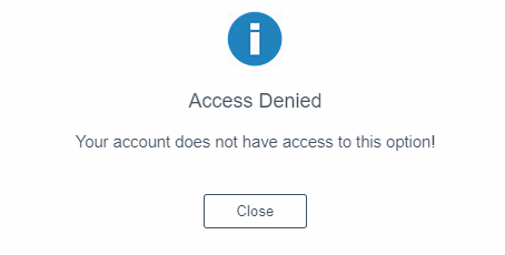 access denied error message