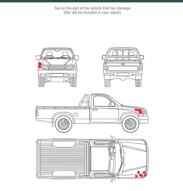 truck damage report