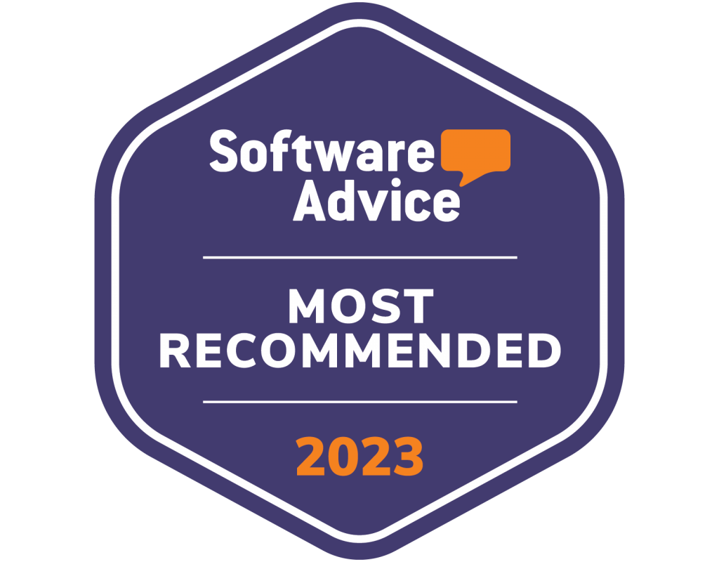 Software Advice Best Most Recommended Badge