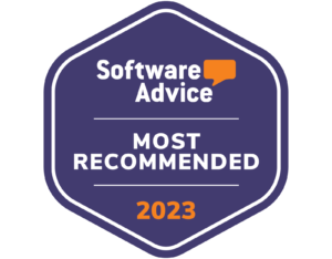 Software Advice Best Most Recommended Badge 