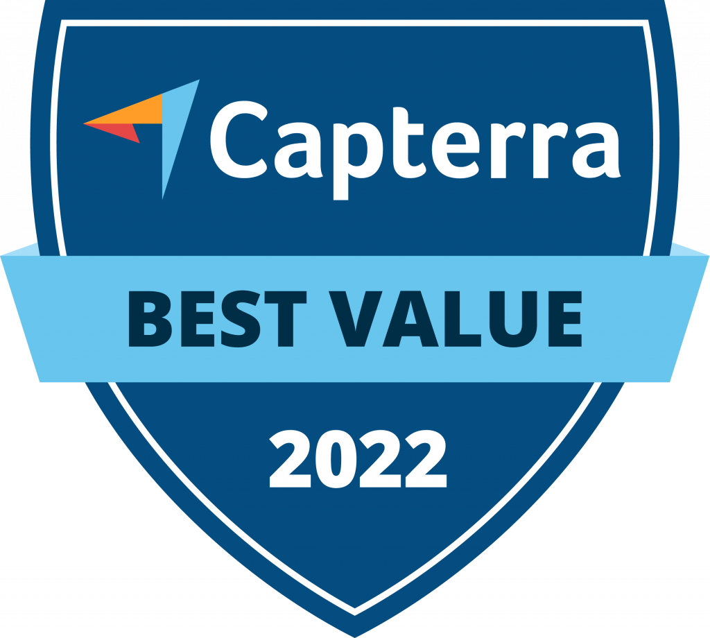 Best value badge 2022 Capterra