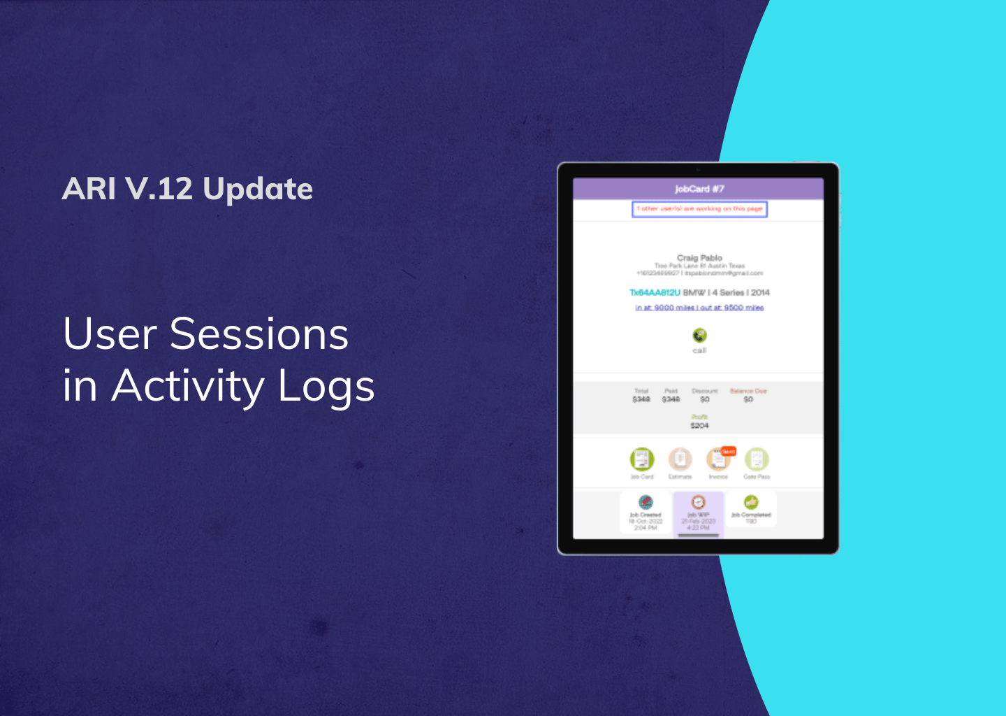 User Sessions in ARI v.12