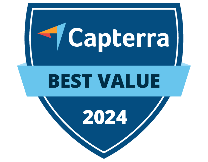 Capterra best value auto repair badge 2024