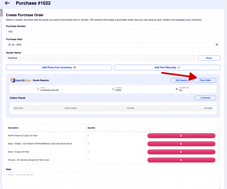 Parts Tech Integrations PartsTech integration for ARI (Auto Repair Software)