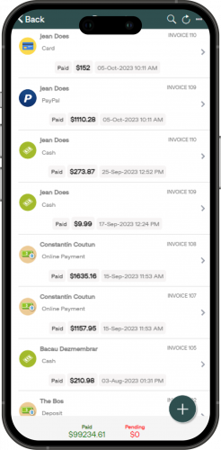 payments tracking on an iphone ari